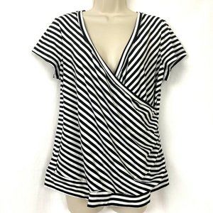 Motherhood Maternity XL Nursing Top Striped Wrap